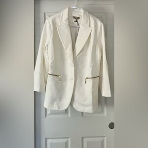 Women’s Diane Gilman2 Cream Blazer Size 1X